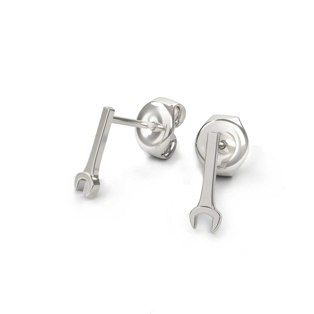 USRowing Wrench Earrings - Sports Jewelry