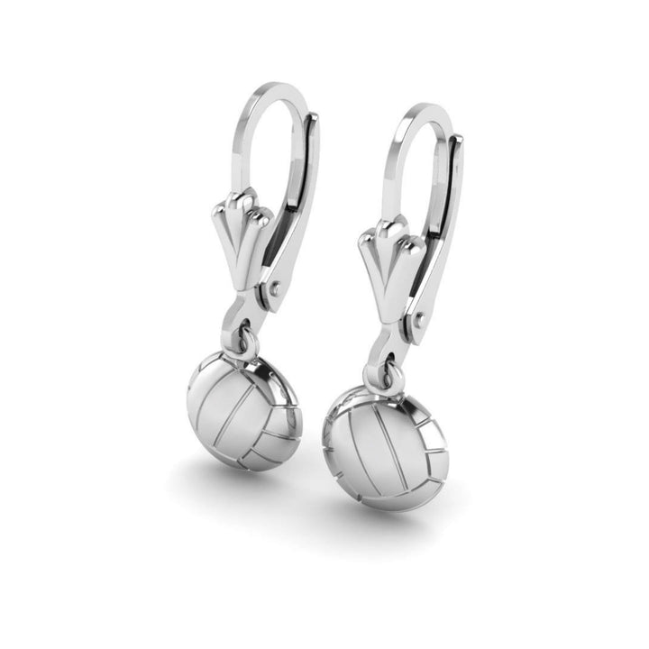 Volleyball Hanging Netball Earrings - Sports Jewelry