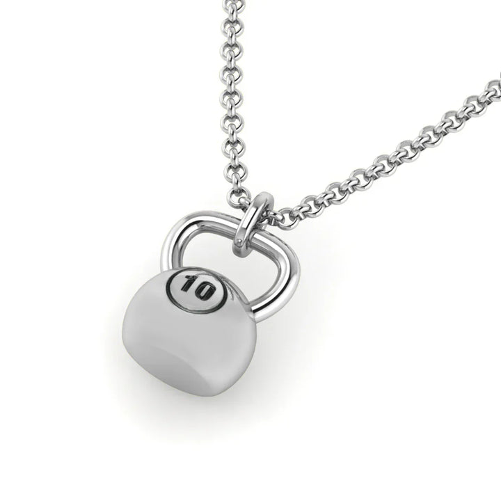 Crossfit Kettlebell Pendant - Sports Jewelry