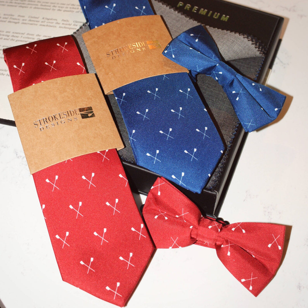 Rowing Silk Tie - Crossed Oars